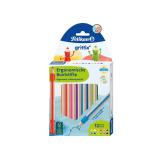 Crayon couleur pelikan griffix ergonomique coloris   assortis etui 12 unites