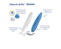 Gomme pelikan griffix triangulaire ergonomique      coloris assortis