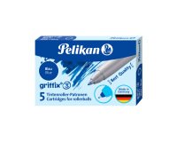 Cartouche encre pelikan griffix coloris bleu etui 5   unites