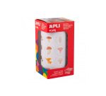 Gommette apli kids modele champignons ronde diam. 20mm  rouleau 900 unites