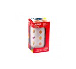 Gommette apli kids modele legumes ronde diam. 20mm      rouleau 900 unites