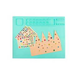 Tapis apli silicone anti-adhesif & anti-derapant  coloris vert