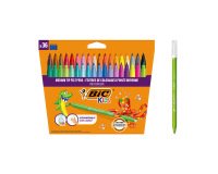 Feutre coloriage bic kids kid couleur pointe moyenne encre  ultra-lavable coloris         assortis etui 36 unites