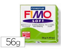 Pâte à modeler fimo soft coloris vert pomme pain 57g
