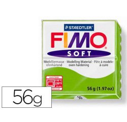 Pâte à modeler fimo soft coloris vert pomme pain 57g