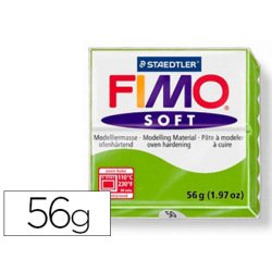 Pâte à modeler fimo soft coloris vert pomme pain 57g