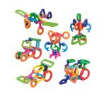 Atelier clips lap jeu de constrcution creation de      vehicules personnages o       animaux colores 50 clips 12