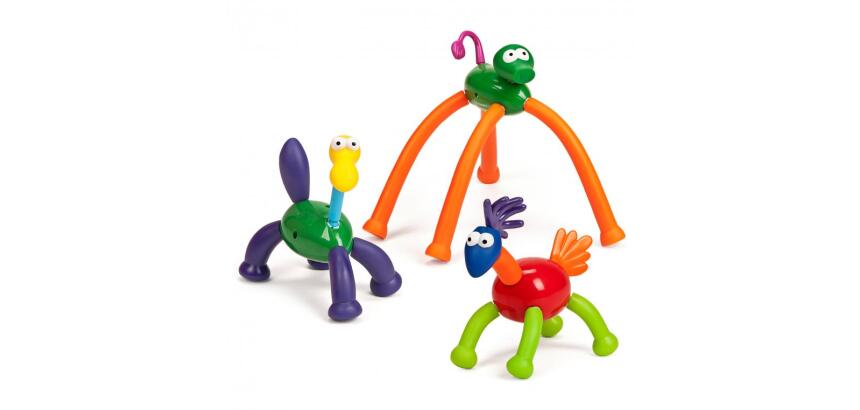 Animatch miniland jeu de connexion animaux avec tete   jambes queues cretes          articulations mobiles 31