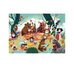 Puzzle en bois sans cadre wilson jeux il etait une fois theme contes et legendes 50   pieces