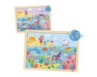 Puzzles en bois avec cadre akros eco puzzles sauvons la  planete 2 puzzles 24 pieces   et 2 puzzles 35 pieces 4