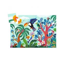 Puzzles carton 24 pieces djeco coco le toucan 24       pieces