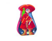 Puzzles carton 30 a 40 pieces djeco le pirate et son tresor pieces en carton 36 pieces