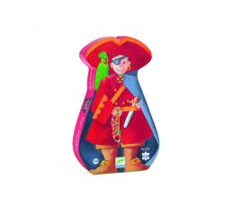Puzzles carton 30 a 40 pieces djeco le pirate et son tresor pieces en carton 36 pieces