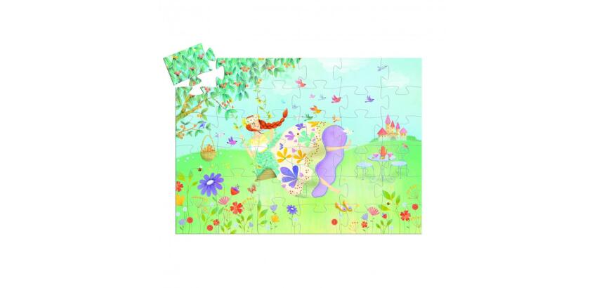 Puzzles carton 30 a 40 pieces djeco la princesse du         printemps 36 pieces
