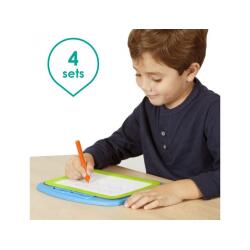 Initiation a l ecriture akros ardoise de pre-ecriture avec  poinãons 4 plateaux 4         poincons 4 cadres de fixation