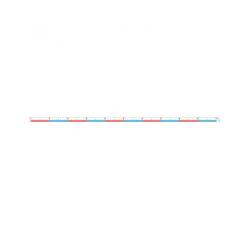 Ruban de mesure wissner plastigie 1 a 100 longueur    100 cm avec clips
