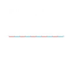 Ruban de mesure wissner plastigie 1 a 100 longueur    100 cm avec clips