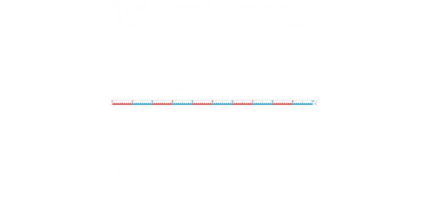 Ruban de mesure wissner plastigie 1 a 100 longueur    100 cm avec clips