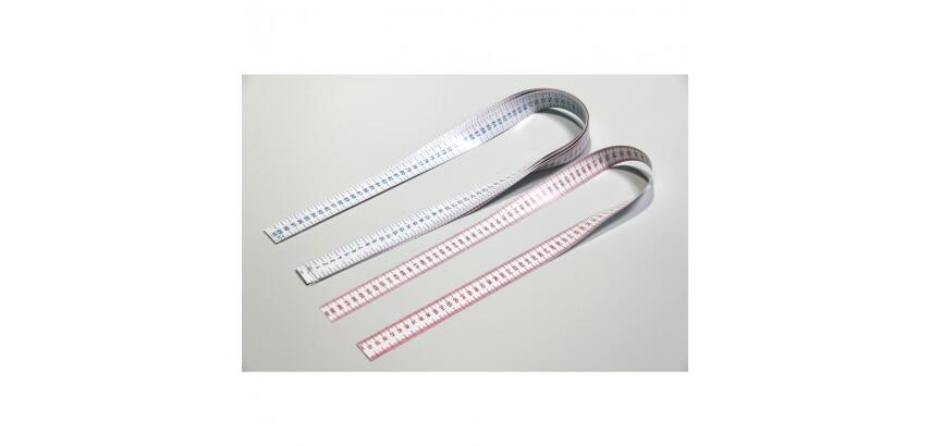 Ruban de mesure wisner souple 100 cm cote bleu et cote      rouge avec graduation         millimetres lot de 10