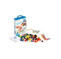 Atelier cubes miniland math premieres notions             mathematiques 100 cubes 10    coloris assortis 20 cartes d
