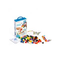 Atelier cubes miniland math premieres notions             mathematiques 100 cubes 10    coloris assortis 20 cartes d
