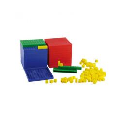 Base 10 wissner systeme decimal decomposition du      nombre jusqu a 1000 travail   en groupe 100 cubes jaunes