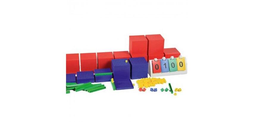 Base 10 wissner base 10 set ecole compter de 1 a 10 000   activites de manipulation 100 cubes 50 barres 30 plaques