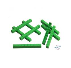 Elements base 10 a l'unite wissner 50 barres dizaine     pour base 10 barres           encastrables