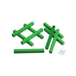 Elements base 10 a l'unite wissner 50 barres dizaine     pour base 10 barres           encastrables