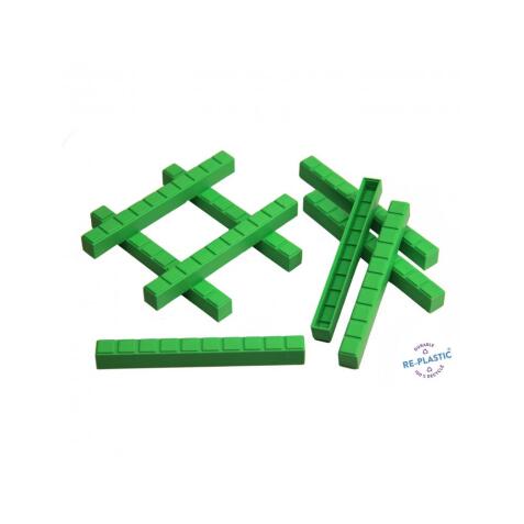 Elements base 10 a l'unite wissner 50 barres dizaine     pour base 10 barres           encastrables