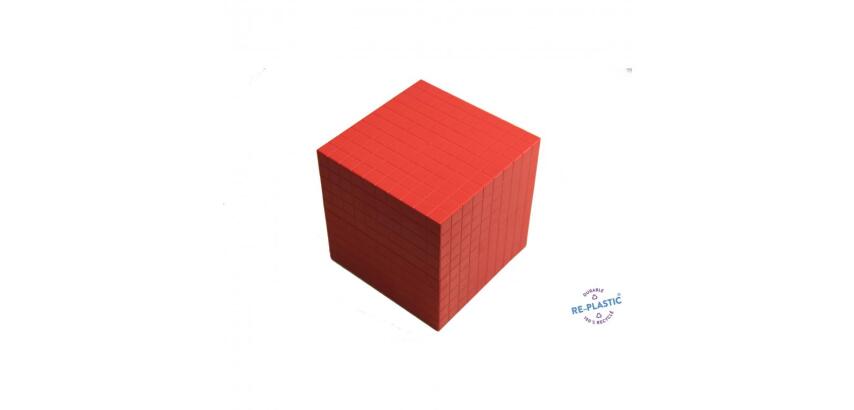 Elements base 10 a l'unite wissner 1 cube millier pour   base 10 encastrale