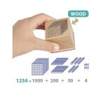 Base 10 akros tampons de decomposition en bois         numerique tout type d encre 4 unites dizaines centaines et