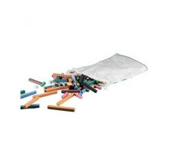 Reglettes wissner cuisenaire bois apprendre le calcul 126  pieces 10 modeles differnts   de 1 a 10 cm