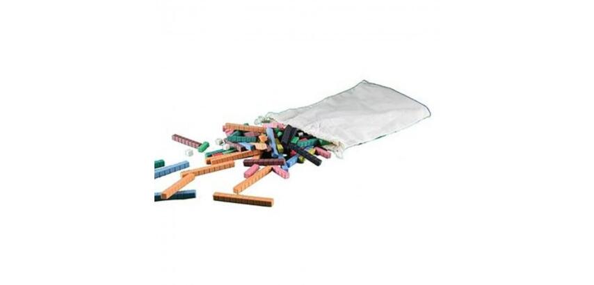 Reglettes wissner cuisenaire bois apprendre le calcul 126  pieces 10 modeles differnts   de 1 a 10 cm