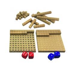 Jeux mathematiques wissner le tableau de 100 additions et   soustractions 2 plateaux de   centaines 22 reglettes 6