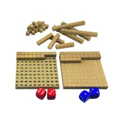 Jeux mathematiques wissner le tableau de 100 additions et   soustractions 2 plateaux de   centaines 22 reglettes 6