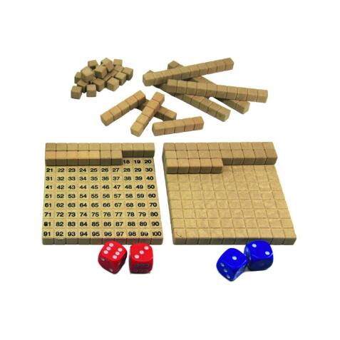 Jeux mathematiques wissner le tableau de 100 additions et   soustractions 2 plateaux de   centaines 22 reglettes 6
