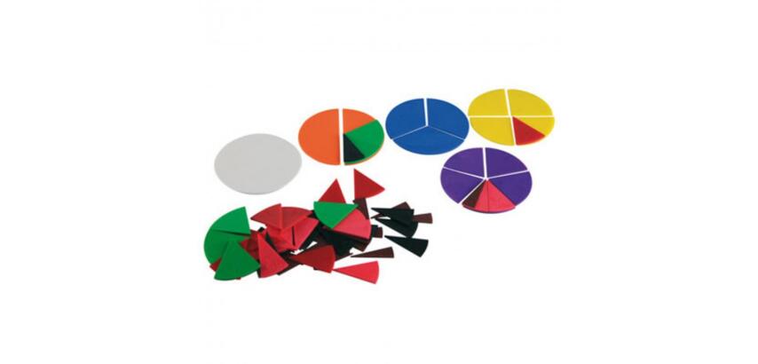 Fractions wissner cercles fractions pieces rondes       plastique 71 pieces