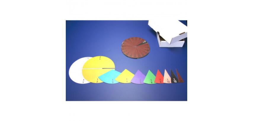 Fractions wissner cercles fractions magnetiques set de  10 marquage couleur 71 pieces