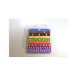 Fractions wissner plateau des fractions 10 couleurs         assortie 51 pieces