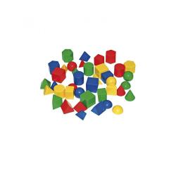 Accessoires pour geometrie eduplay formes geometriques   3d 10 formes differentes 40   pieces 4 coloris assortis