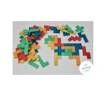 Accessoires pour geometrie wissner pentominos en re wood 60 pieces 5 coloris assortis