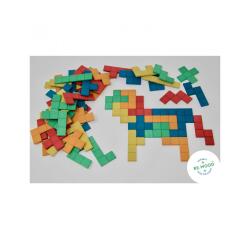 Accessoires pour geometrie wissner pentominos en re wood 60 pieces 5 coloris assortis