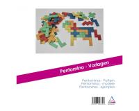 Accessoires pour geometrie wissner modele pour           pentominos 20 modeles tailles reelles et solution