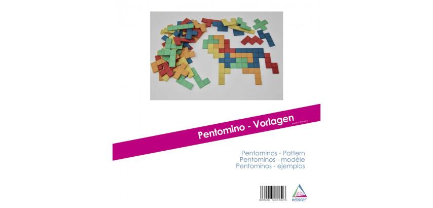Accessoires pour geometrie wissner modele pour           pentominos 20 modeles tailles reelles et solution