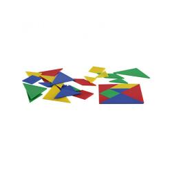 Tangrams wissner tangrams en plastique 7 pieces pour       former 1 carre 10x10 cm 4     tangrams de 7 pieces 4