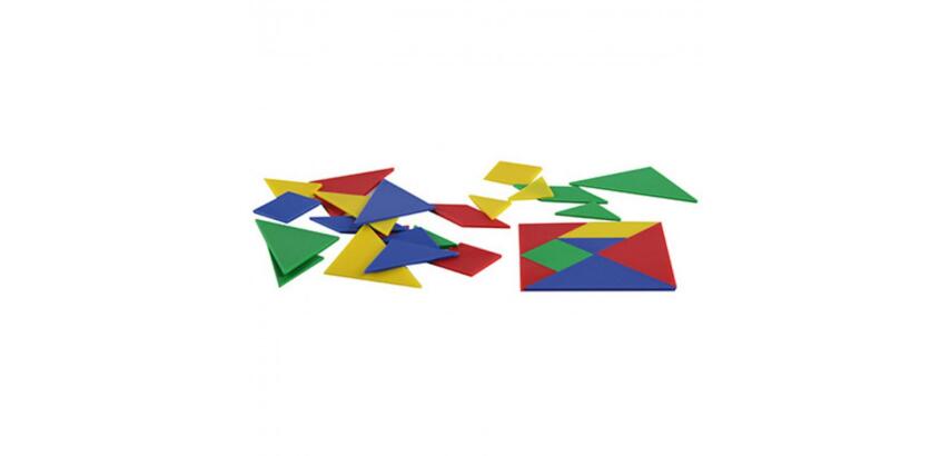 Tangrams wissner tangrams en plastique 7 pieces pour       former 1 carre 10x10 cm 4     tangrams de 7 pieces 4