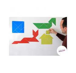 Tangrams wissner tangrams magnetiques grand format 20   cm a x 7 pieces de coloris    assortis