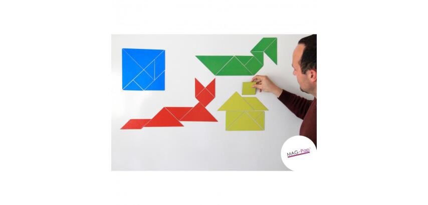 Tangrams wissner tangrams magnetiques grand format 20   cm a x 7 pieces de coloris    assortis