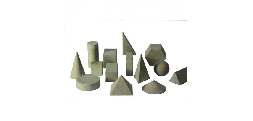 Solides et volumes wissner solides en bois differentes   formes lot de 14 solides